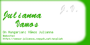julianna vamos business card